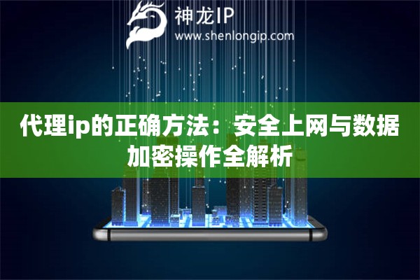 代理ip的正確方法：安全上網(wǎng)與數(shù)據(jù)加密操作全解析