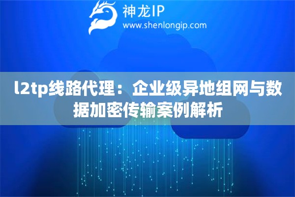 l2tp線路代理：企業(yè)級(jí)異地組網(wǎng)與數(shù)據(jù)加密傳輸案例解析