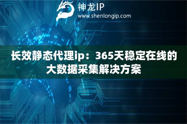 長效靜態(tài)代理ip：365天穩(wěn)定在線的大數(shù)據(jù)采集解決方案