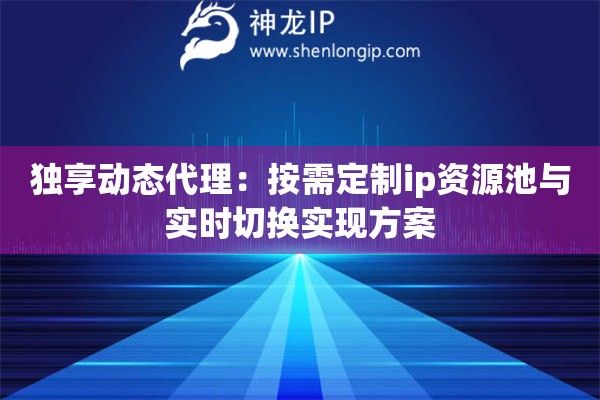 獨(dú)享動(dòng)態(tài)代理：按需定制ip資源池與實(shí)時(shí)切換實(shí)現(xiàn)方案