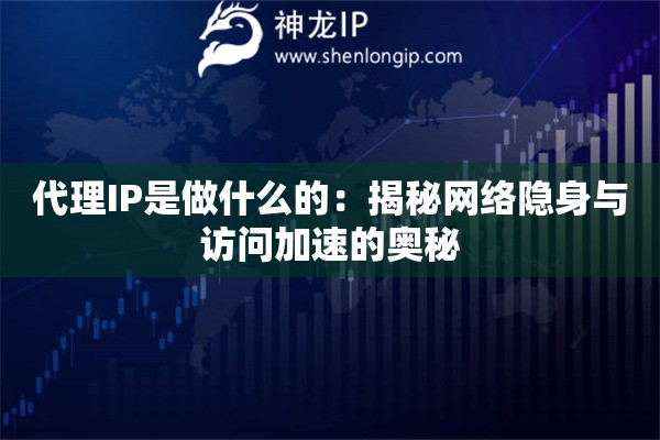 代理IP是做什么的：揭秘網(wǎng)絡(luò)隱身與訪問加速的奧秘