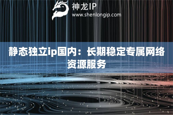 靜態(tài)獨立ip國內(nèi)：長期穩(wěn)定專屬網(wǎng)絡(luò)資源服務(wù)