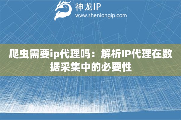 爬蟲需要ip代理嗎：解析IP代理在數據采集中的必要性
