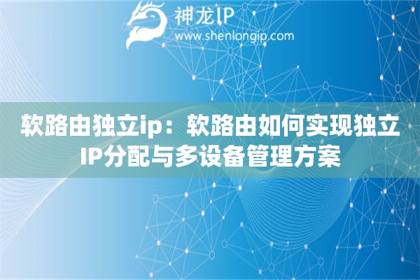 軟路由獨立ip：軟路由如何實現(xiàn)獨立IP分配與多設(shè)備管理方案
