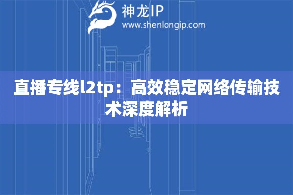 直播專線l2tp：高效穩(wěn)定網(wǎng)絡傳輸技術深度解析