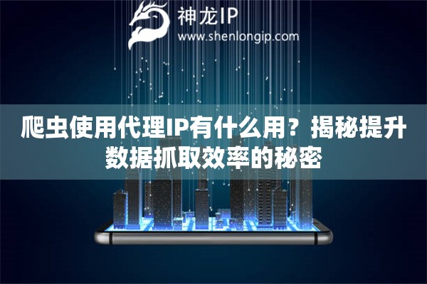 爬蟲使用代理IP有什么用？揭秘提升數(shù)據(jù)抓取效率的秘密