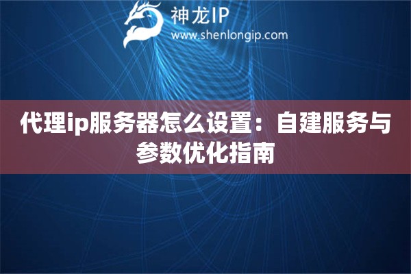 代理ip服務(wù)器怎么設(shè)置：自建服務(wù)與參數(shù)優(yōu)化指南