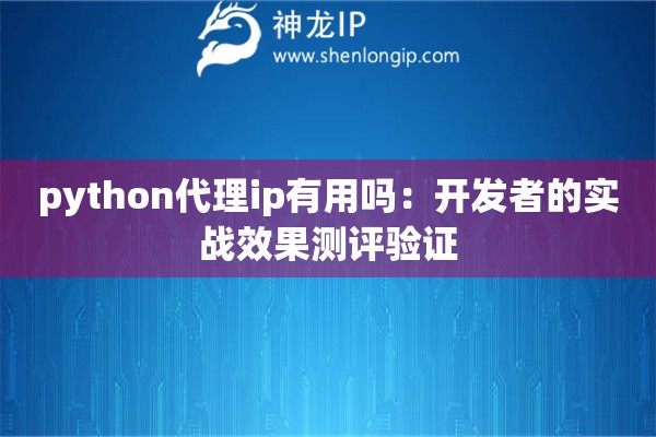 python代理ip有用嗎：開發(fā)者的實(shí)戰(zhàn)效果測(cè)評(píng)驗(yàn)證