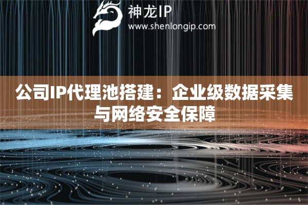公司IP代理池搭建：企業(yè)級數(shù)據(jù)采集與網(wǎng)絡(luò)安全保障