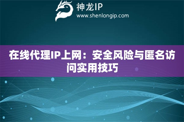 在線代理IP上網(wǎng)：安全風(fēng)險(xiǎn)與匿名訪問(wèn)實(shí)用技巧