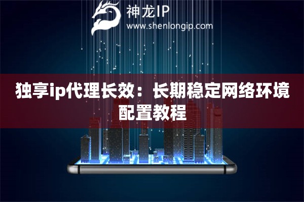 獨(dú)享ip代理長(zhǎng)效：長(zhǎng)期穩(wěn)定網(wǎng)絡(luò)環(huán)境配置教程