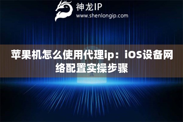 蘋果機怎么使用代理ip：iOS設(shè)備網(wǎng)絡(luò)配置實操步驟