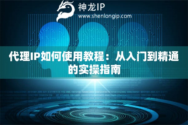 代理IP如何使用教程：從入門到精通的實(shí)操指南