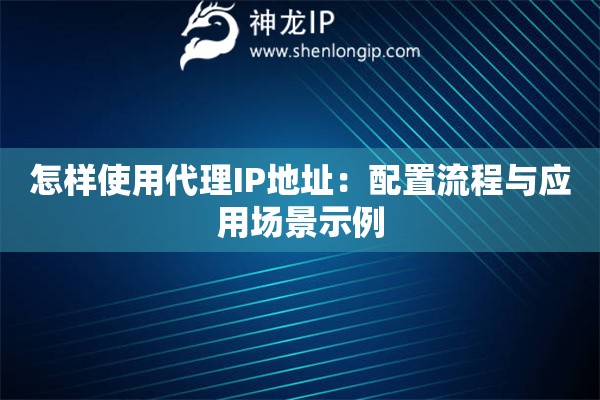 怎樣使用代理IP地址：配置流程與應(yīng)用場景示例