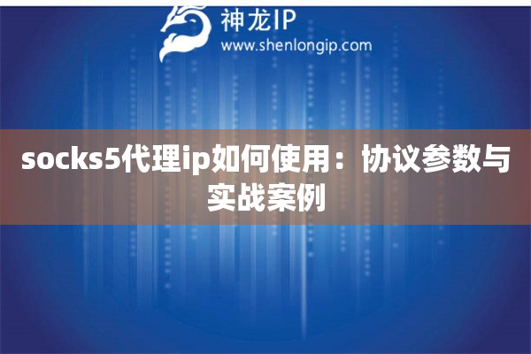 socks5代理ip如何使用：協(xié)議參數(shù)與實戰(zhàn)案例