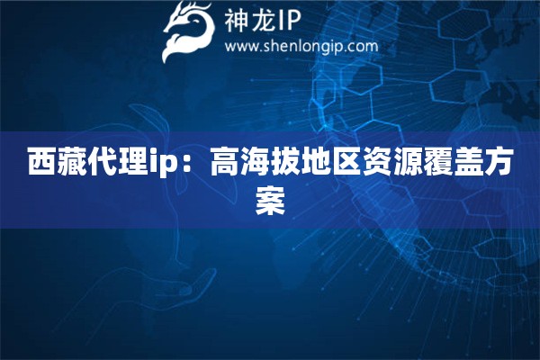 西藏代理ip：高海拔地區(qū)資源覆蓋方案