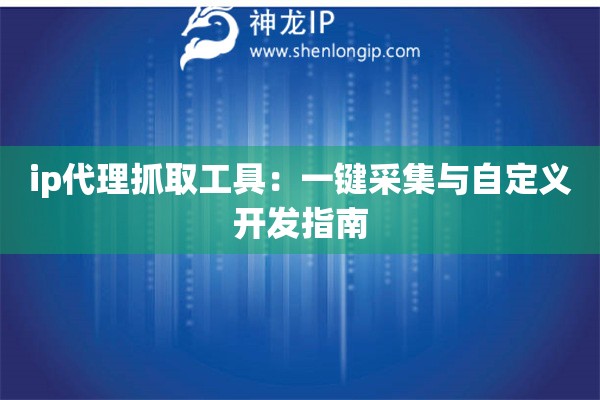 ip代理抓取工具：一鍵采集與自定義開發(fā)指南
