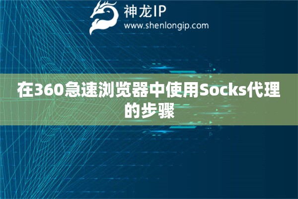 在360急速瀏覽器中使用Socks代理的步驟