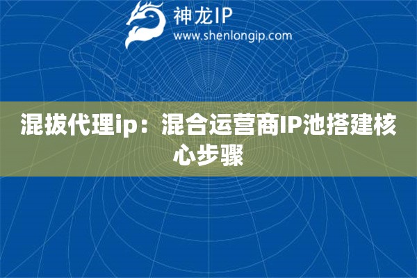 混拔代理ip：混合運(yùn)營(yíng)商IP池搭建核心步驟