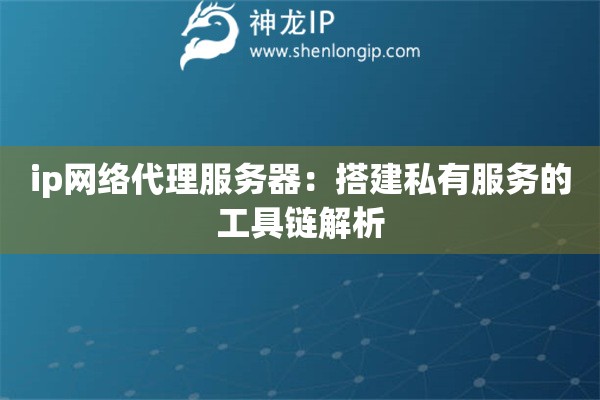ip網(wǎng)絡(luò)代理服務(wù)器：搭建私有服務(wù)的工具鏈解析