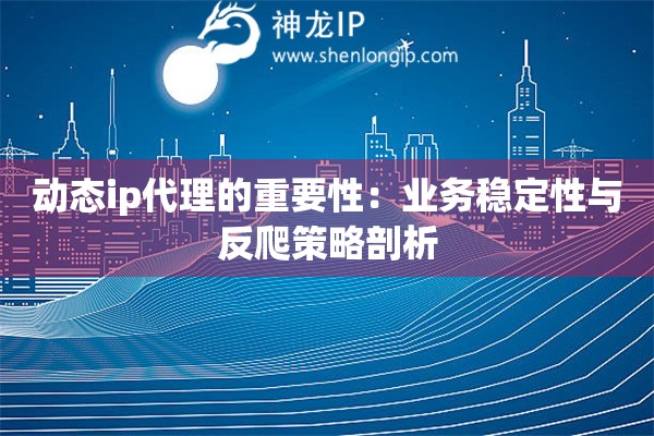 動態(tài)ip代理的重要性：業(yè)務(wù)穩(wěn)定性與反爬策略剖析