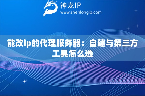 能改ip的代理服務(wù)器：自建與第三方工具怎么選