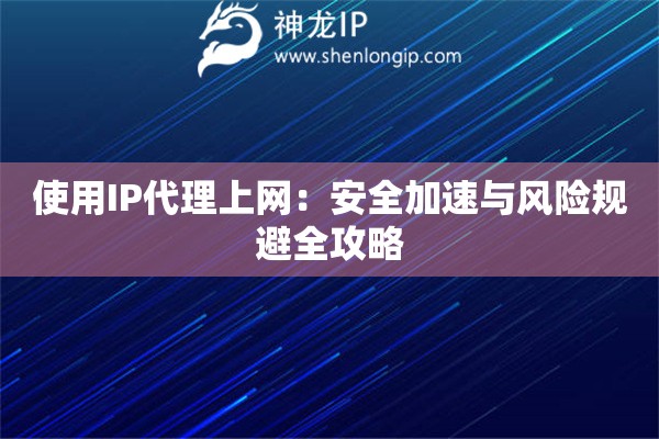 使用IP代理上網(wǎng)：安全加速與風(fēng)險規(guī)避全攻略