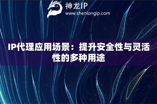 IP代理應用場景：提升安全性與靈活性的多種用途