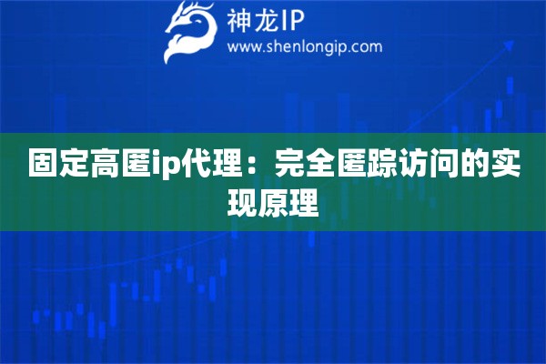固定高匿ip代理：完全匿蹤訪問的實現(xiàn)原理