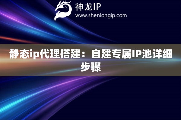 靜態(tài)ip代理搭建：自建專屬IP池詳細(xì)步驟