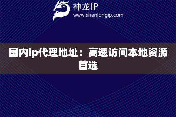 國內(nèi)ip代理地址：高速訪問本地資源首選