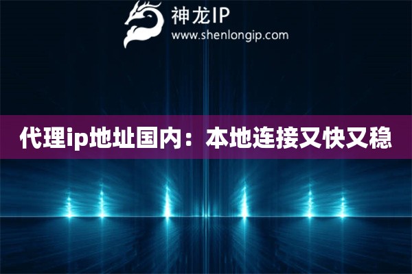 代理ip地址國(guó)內(nèi)：本地連接又快又穩(wěn)