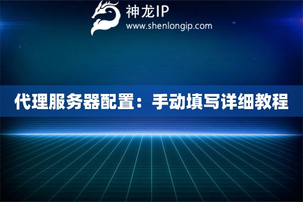 代理服務(wù)器配置：手動(dòng)填寫詳細(xì)教程
