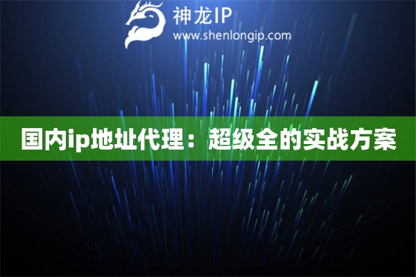國內(nèi)ip地址代理：超級全的實戰(zhàn)方案