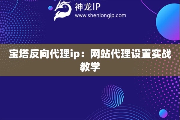 寶塔反向代理ip：網(wǎng)站代理設(shè)置實(shí)戰(zhàn)教學(xué)