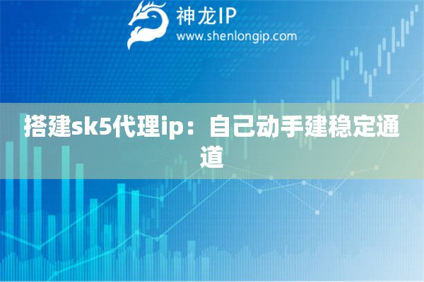 搭建sk5代理ip：自己動手建穩(wěn)定通道