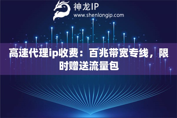 高速代理ip收費(fèi)：百兆帶寬專線，限時(shí)贈(zèng)送流量包