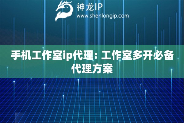 手機(jī)工作室ip代理: 工作室多開必備代理方案