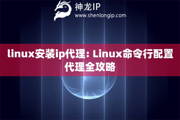 linux安裝ip代理: Linux命令行配置代理全攻略