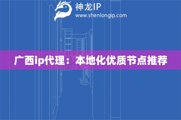 廣西ip代理：本地化優(yōu)質節(jié)點推薦
