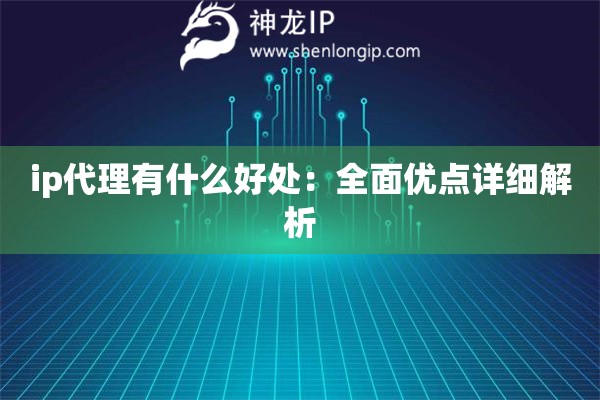 ip代理有什么好處：全面優(yōu)點詳細解析