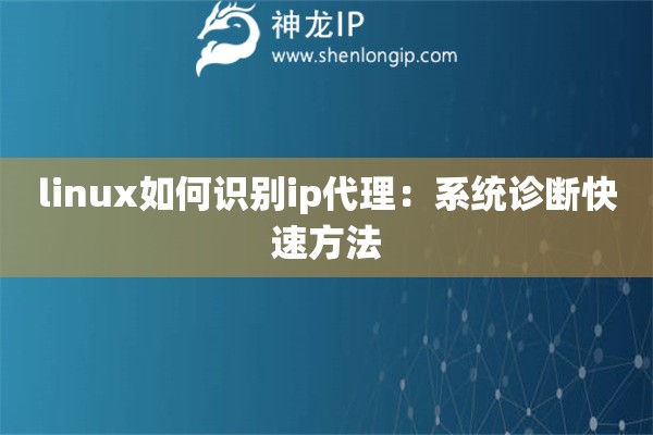 linux如何識別ip代理：系統(tǒng)診斷快速方法