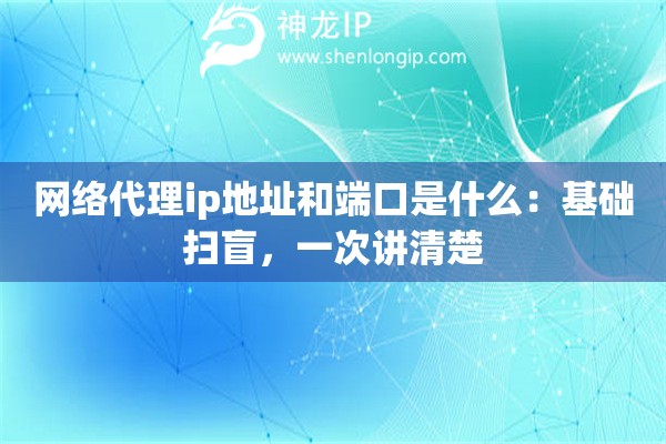 網(wǎng)絡(luò)代理ip地址和端口是什么：基礎(chǔ)掃盲，一次講清楚