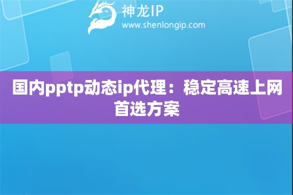 國(guó)內(nèi)pptp動(dòng)態(tài)ip代理：穩(wěn)定高速上網(wǎng)首選方案