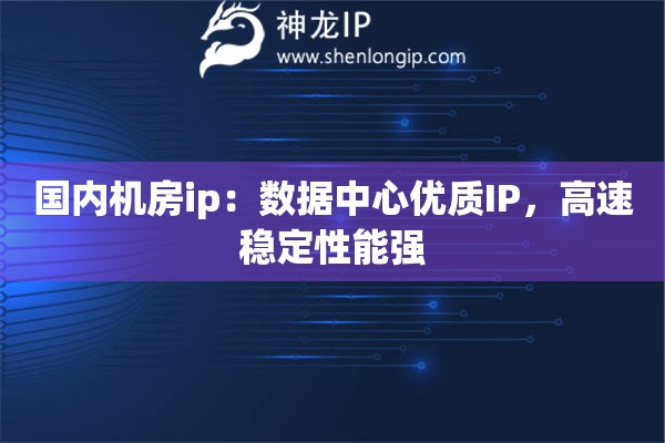 國內(nèi)機(jī)房ip：數(shù)據(jù)中心優(yōu)質(zhì)IP，高速穩(wěn)定性能強(qiáng)