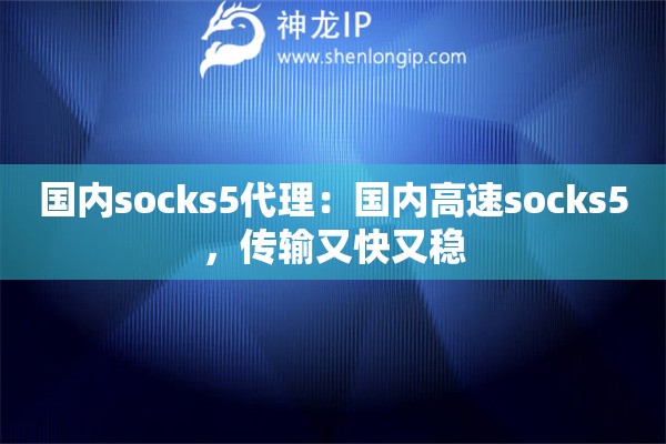 國內(nèi)socks5代理：國內(nèi)高速socks5，傳輸又快又穩(wěn)