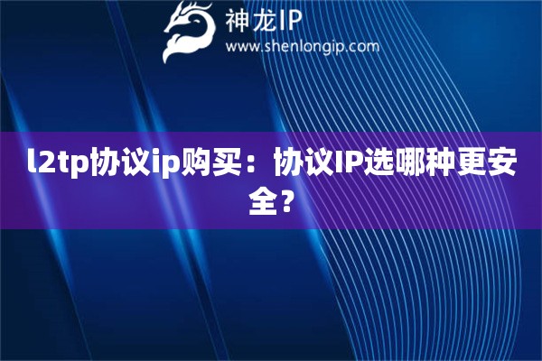 l2tp協(xié)議ip購買：協(xié)議IP選哪種更安全？