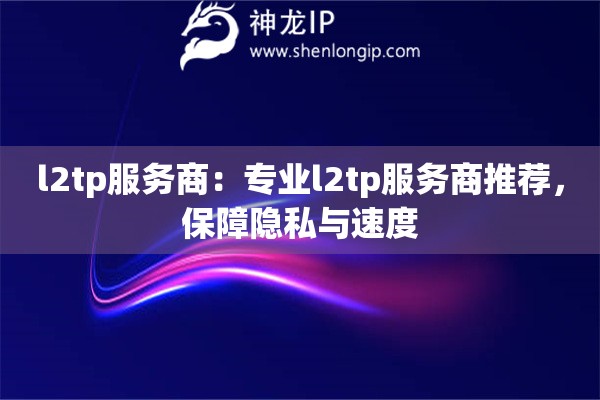 l2tp服務(wù)商：專業(yè)l2tp服務(wù)商推薦，保障隱私與速度