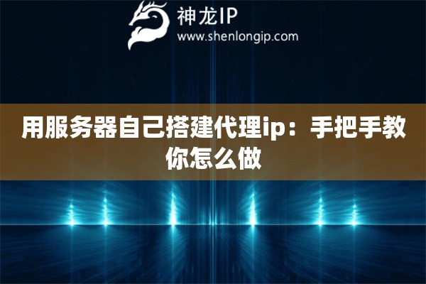 用服務(wù)器自己搭建代理ip：手把手教你怎么做