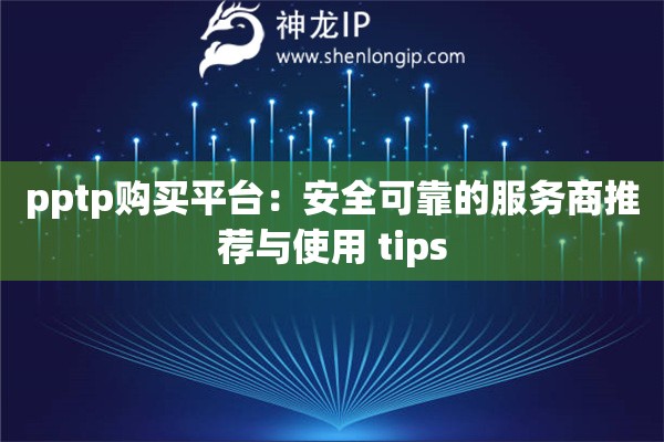 pptp購(gòu)買平臺(tái)：安全可靠的服務(wù)商推薦與使用 tips